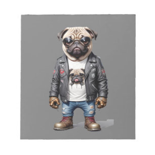 Bloc-note Carlin Biker Rebel en cuir Jacket Cool Style urbai