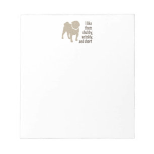 Bloc-note Carlin - Je les aime Chubby, Wrinkly et Short