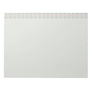 Bloc-note Carreaux Floraux Pastel Vert