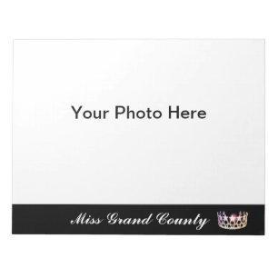 Bloc-note Carte Autographique Miss USA Silver Crown