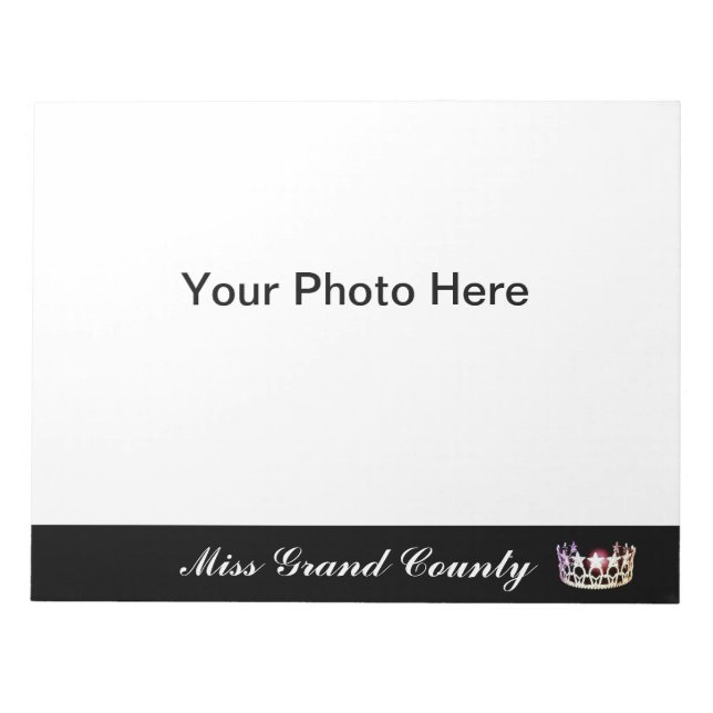 Bloc-note Carte Autographique Miss USA Silver Crown (Devant)