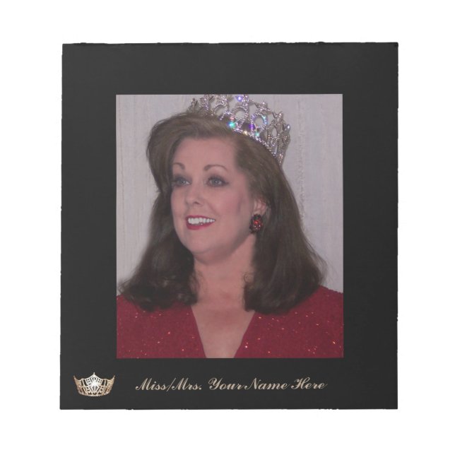 Bloc-note Carte Autographique personnalisée Miss American St (Devant)