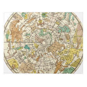 Bloc-note Carte de l'étoile du ciel du Nord et des constella