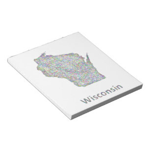 Bloc-note Carte du Wisconsin