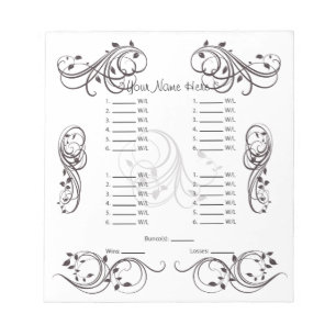 Bloc-note Carte/feuille Bunco Cute Abstraite