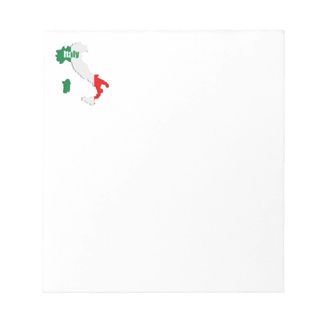 Bloc-note Carte Italie (Devant)