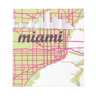 Bloc-note cartes Miami