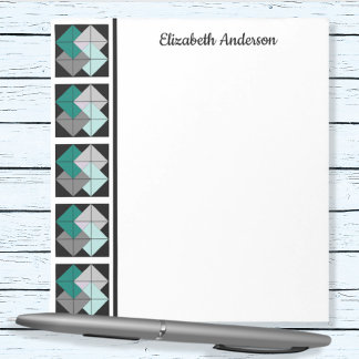 Bloc-note Cartes Quilt Bloc Bordure Note Pad