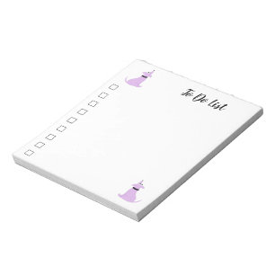 Bloc-note Cartographie chien violet Chien de porc Liste des