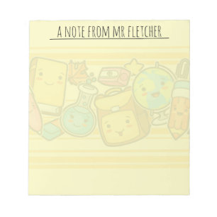Bloc-note Cartoon personnalisé Motif d'approvisionnement de 