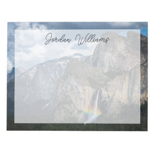 Bloc-note Cascades Chute du Voile de la Mariée Yosemite Ca