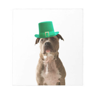 Bloc-note Casquette de la Saint-Patrick Jour du Chien Taurea