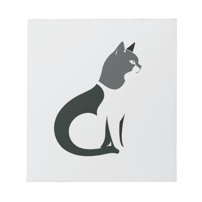 Bloc-note Cat Vector Art Animal Moderne Urbain Graphique Vil (Devant)