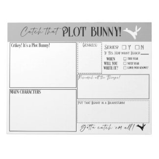 Bloc-note Catch that Plot Bunny Notepad