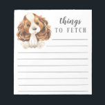 Bloc-note Cavalier King Charles Spaniel choses à rapporter<br><div class="desc">Adorable Cavalier King Charles Spaniel choses à récupérer bloc-notes avec des lignes. Facile à personnaliser avec votre message. Visitez notre boutique pour voir un large assortiment de races de chiens.</div>