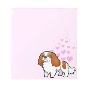 Bloc-note Cavalier King Charles Spaniel Love