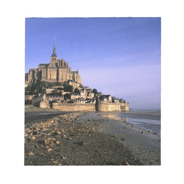 Bloc-note Célèbre forteresse insulaire du Mont St. Michel en (Devant)
