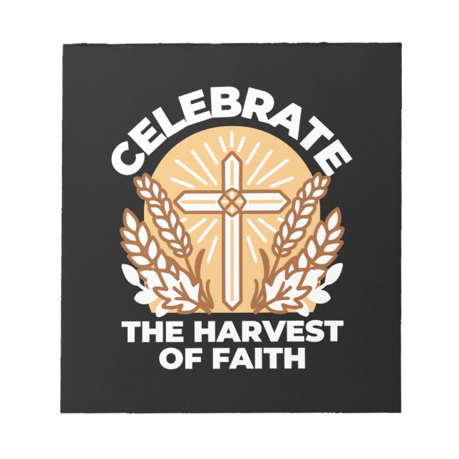 Bloc-note Célébrons la foi avec la récolte - Art Inspiration (Devant)