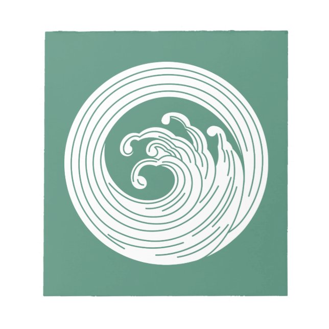 Bloc-note Cercle d'onde en forme de tourbillon (Devant)