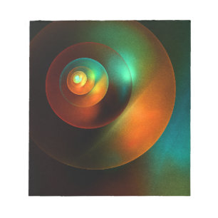 Bloc-note Cercles colorés Motif d'art Abstrait moderne #18