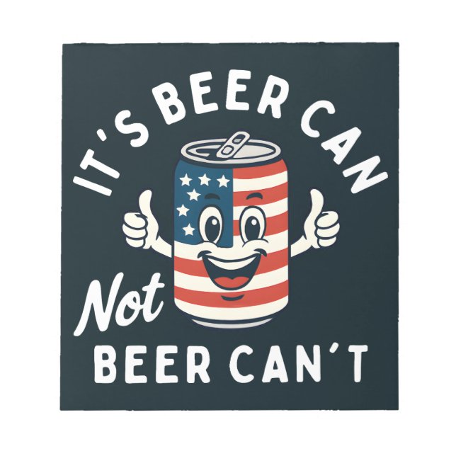 Bloc-note C'est la bière ne peut pas la bière ne peut pas dr (Devant)