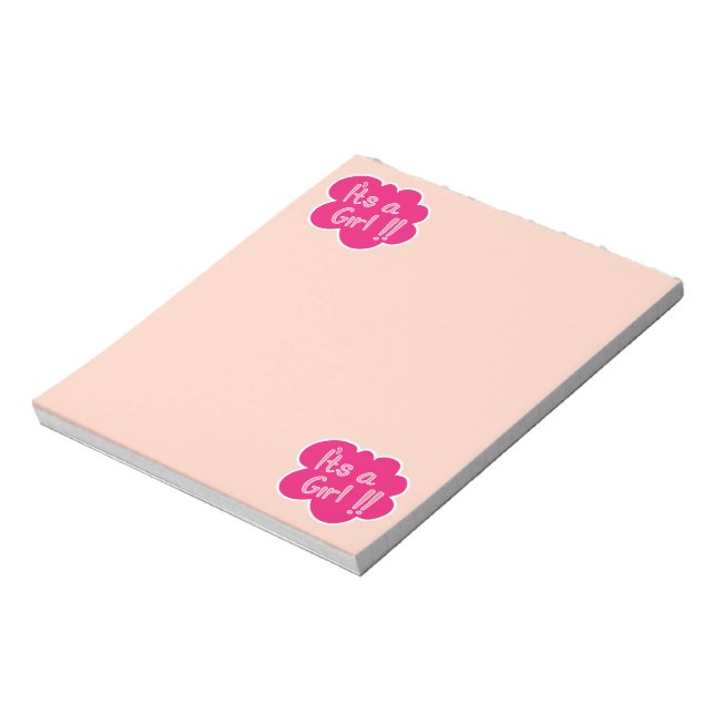 Bloc-note C'est un baby shower rose (Tourné)