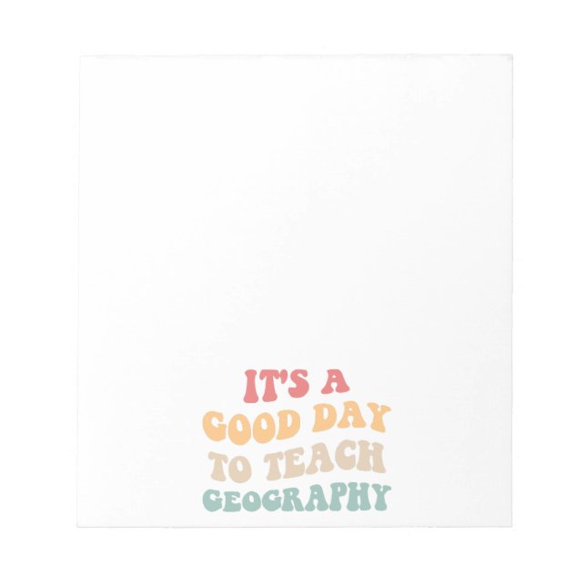 Bloc-note C'est un bon jour pour enseigner la géographie II (Devant)