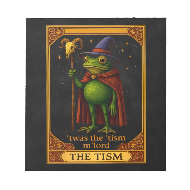 Bloc-note C'était Le 'Tisme M'Lord Grenouille Mème Sensibili (Devant)