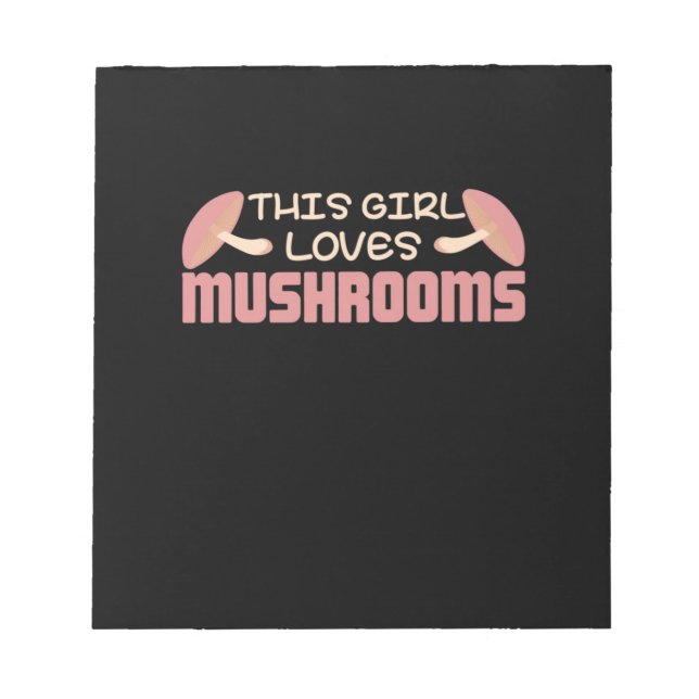 Bloc-note Cette Fille Aime Les Champignons (Devant)