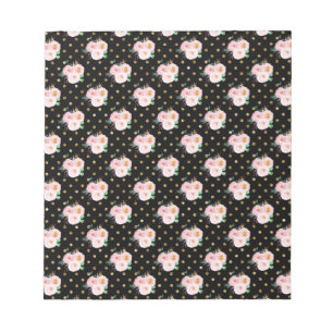 Bloc-note Chalkboard Floral