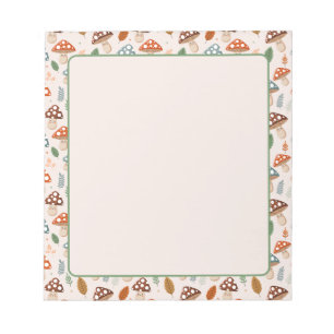 Bloc-note Champignons, Feuillage d'automne, Nature Patten