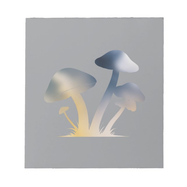 Bloc-note Champignons Nature Environnement Vie Silhouette St (Devant)