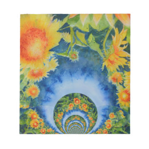 Bloc-note Champs de tournesol pour toujours