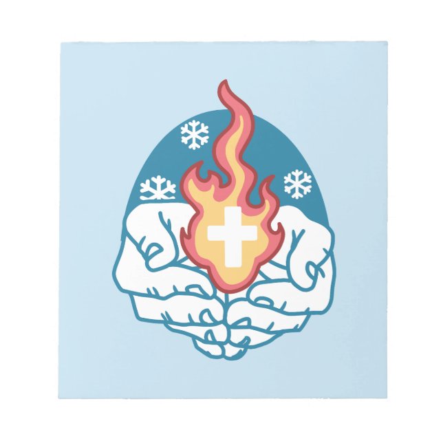 Bloc-note Changement du froid, Feu de foi - Chrétien motivat (Devant)