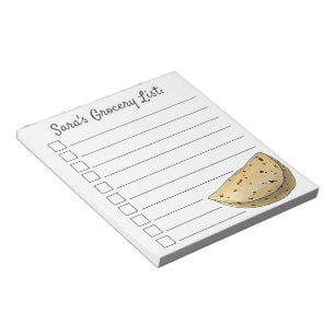 Bloc-note Chapati Roti Indien Pain de cuisine Flatpain de pl