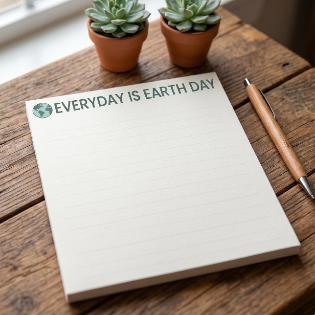 Bloc-note Chaque Jour Est Le Jour De La Terre - Amoureux De  (Créateur téléchargé)