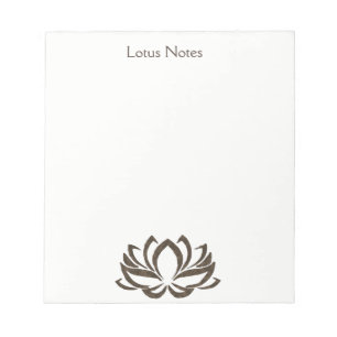 Bloc-note Chargeur de Yoga Fleur Lotus Classique Holistique