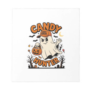 Bloc-note Chasseur de bonbons Halloween Fantôme Citrouille S