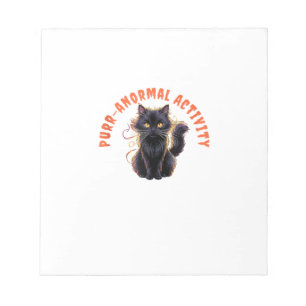 Bloc-note Chat Amoureux Halloween Purr-anormal Activité Effr