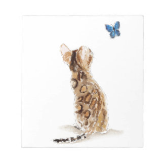 Bloc-note Chat Bengal & Papillon