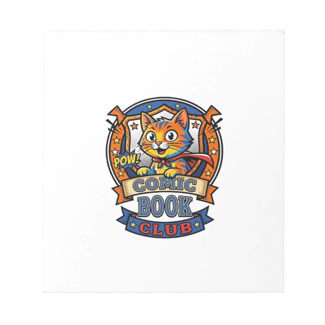 Bloc-note Chat de Bande Dessinée Idée Cadeau pour Maman - Ch (Devant)