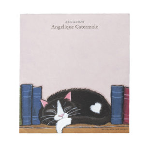 Bloc-note Chat et livres de sommeil