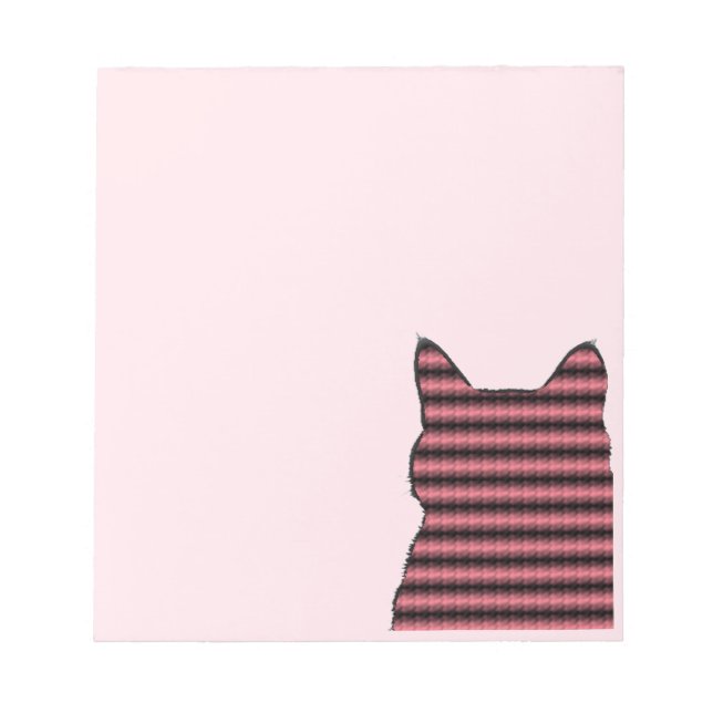 Bloc-note Chat Kitten rose dans le coin (Devant)