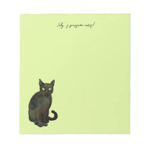 Bloc-note chat noir
