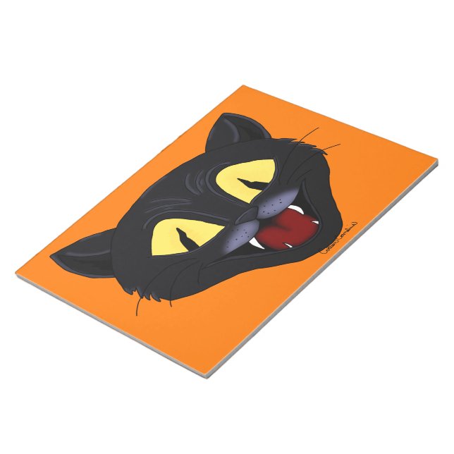 Bloc-note Chat noir Halloween (Incliné)