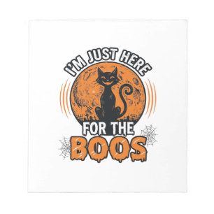 Bloc-note Chat Noir Halloween Ici Pour Les Huées Vintage Shi