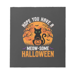 Bloc-note Chat Noir Halloween Incroyable