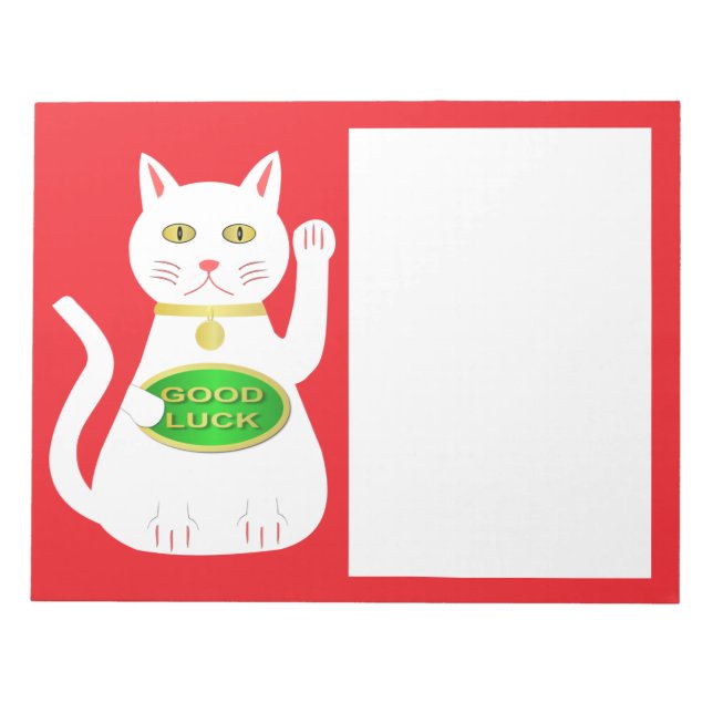 Bloc-note Chat Oriental Lucky (Devant)