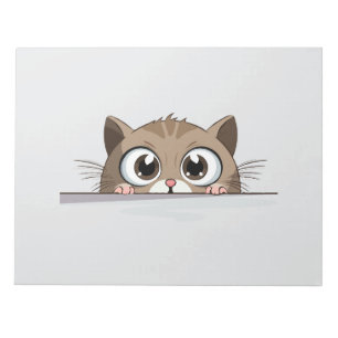 Bloc-note Chat Peeking mignonne adorable animal amusant cari