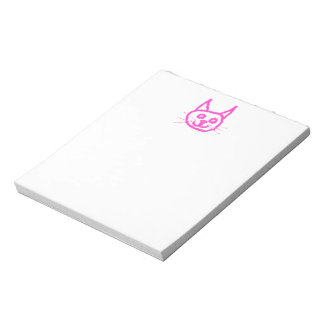 Bloc-note Chat rose brillant
